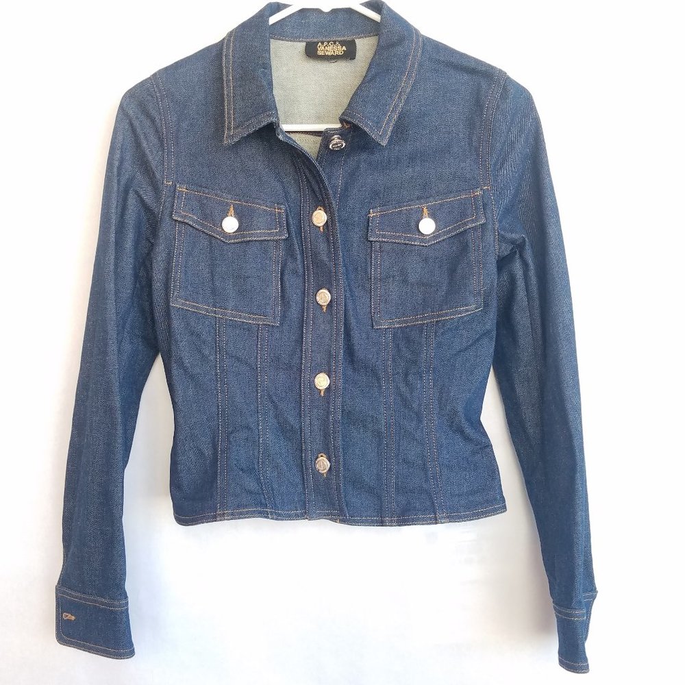 APC Vanessa Seward Jean Denim Jacket Fitted Flare